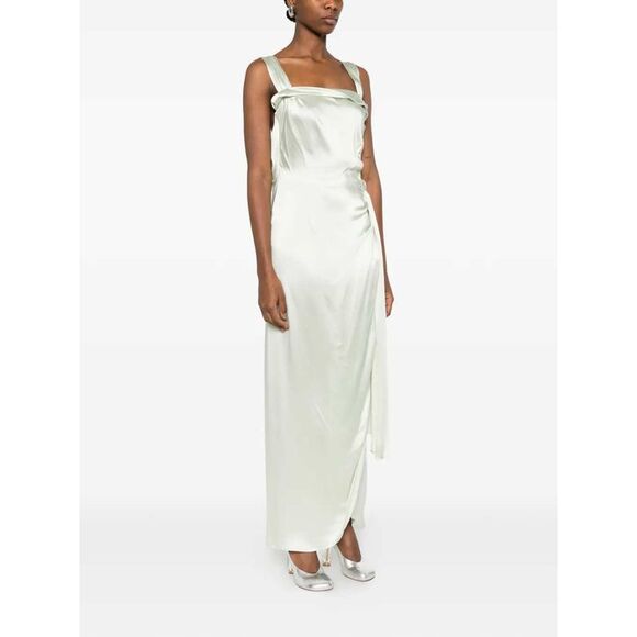 Maison Margiela Women Long Draped Dress - Picture 3 of 5
